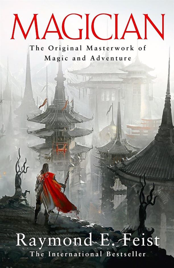 the front cover of the high fantasy book magician by raymond e feist