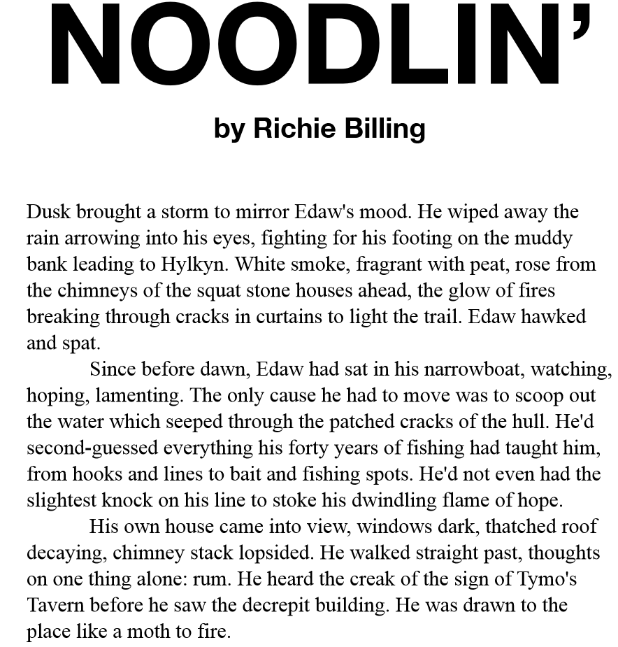 Noodlin first paras