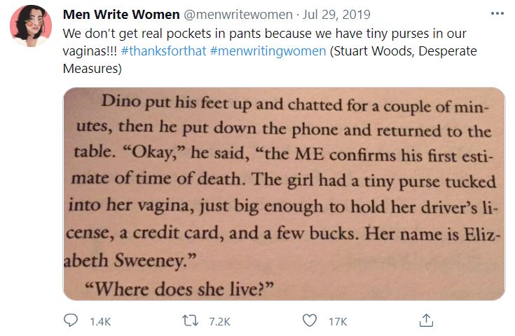 men writing women - stuart woods